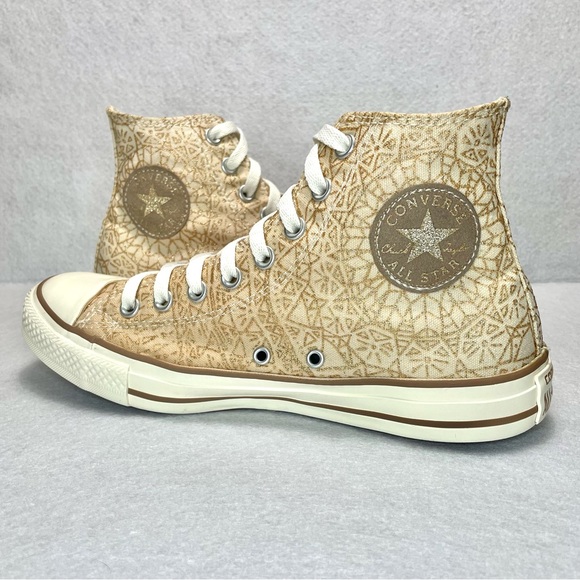 Converse All Star 'Snowflake Sparkle' High-Top Sneakers Canvas Women’s Size 10 - Picture 8 of 11
